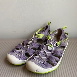 KEEN Youth Moxie Sandal - Purple Sage/Greenery
